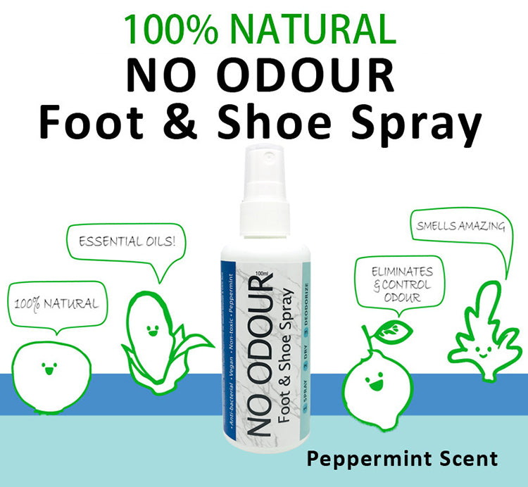 Natural shoe deodorizer spray Odour Control Alcohol Free 100ml