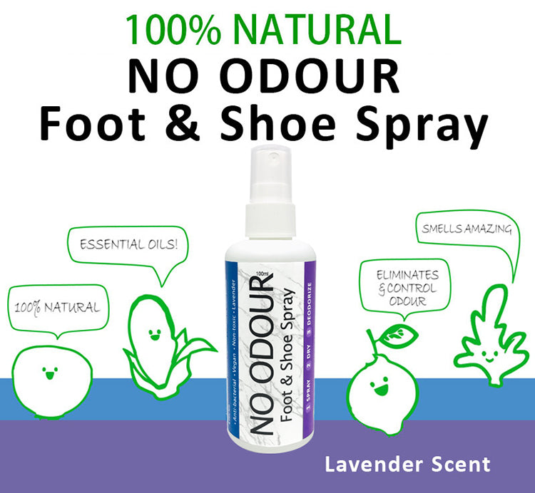 Natural shoe deodorizer spray Odour Control Alcohol Free 100ml