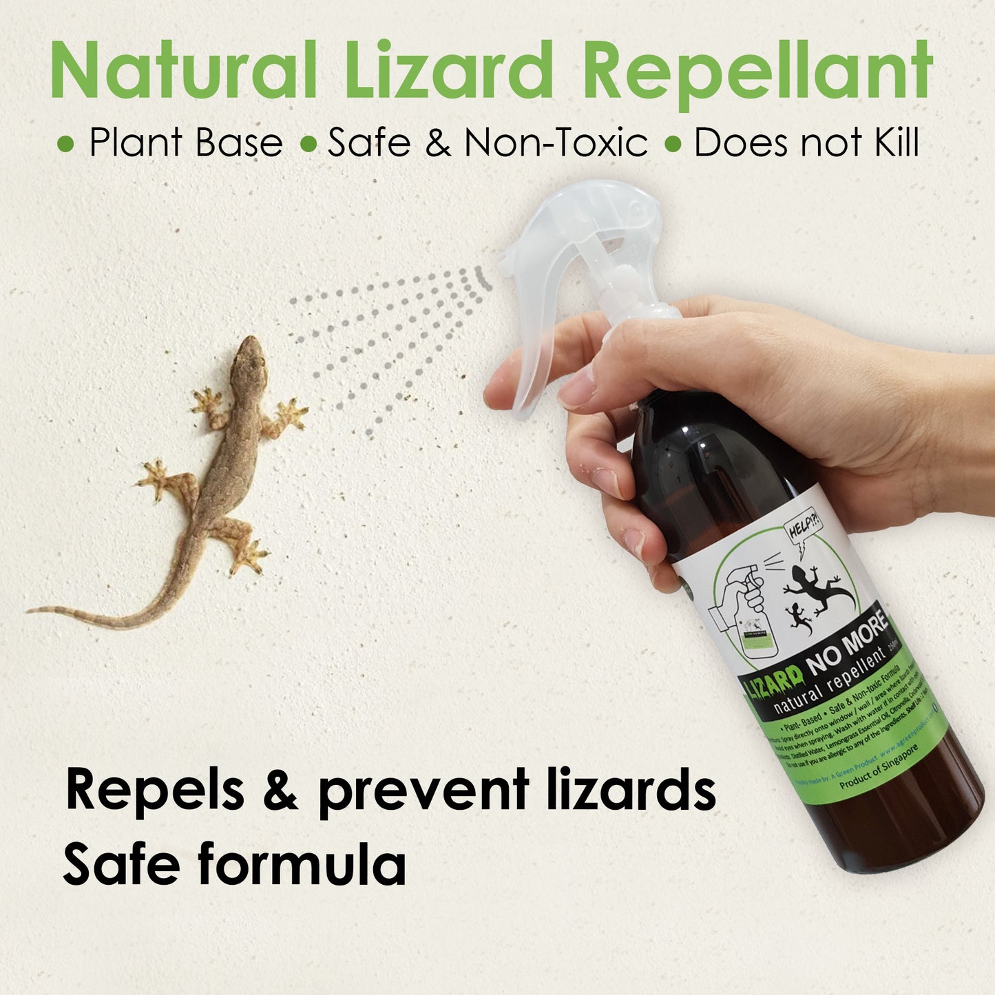 Natural Lizard Repellent Spray - Lizard No More 250ml