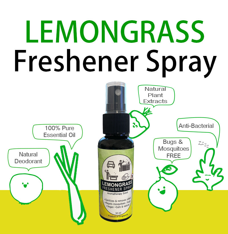 Natural Lemongrass Freshener Spray Room Spray 50ml