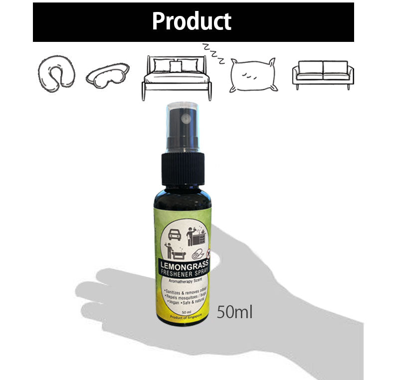 Natural Lemongrass Freshener Spray Room Spray 50ml